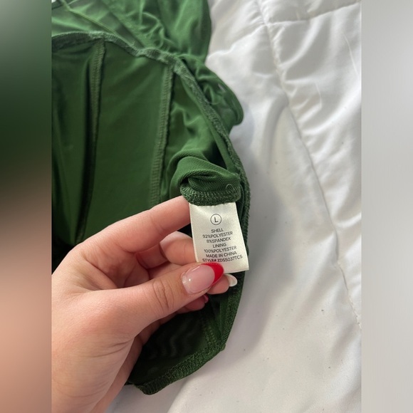 Fashion Nova Green Mesh Crop Top - Picture 4 of 5